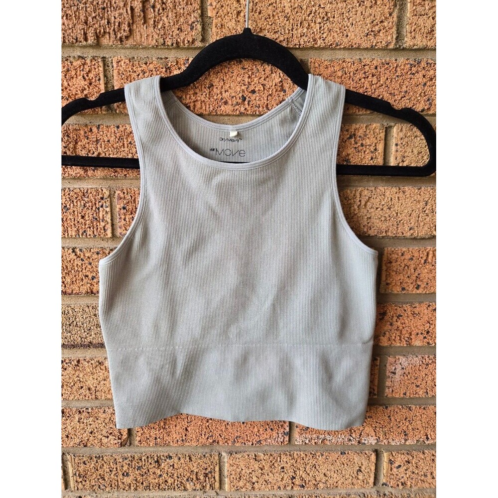 H&M Move DryMove Seamless Ribbed Cropped Sports Tank Top Sa